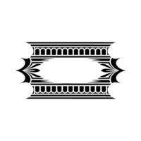 Art Deco Frame, Geometric Ornamentation, Elegant, Vintage vector