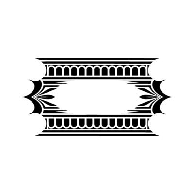 Art Deco Frame, Geometric Ornamentation, Elegant, Vintage