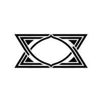 Geometric Emblem, Subtle Gradient, Modern vector