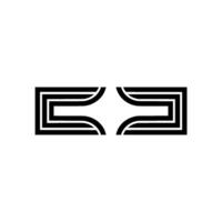 Interlocking Geometric Symbols, Minimalist vector