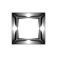 Geometric Frame, Abstract, Minimalist Contour, Negative Space vector