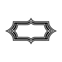 Geometric Deco Frame, Elegant Border, Ornament vector
