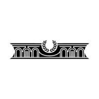 Art Deco Ornament, Classical Laurel, Elegant Border vector