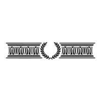 Art Deco Border, Laurel Wreath, Geometric, Vintage Style vector