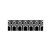 Geometric Arch Border, Minimalist, Elegant Pattern vector