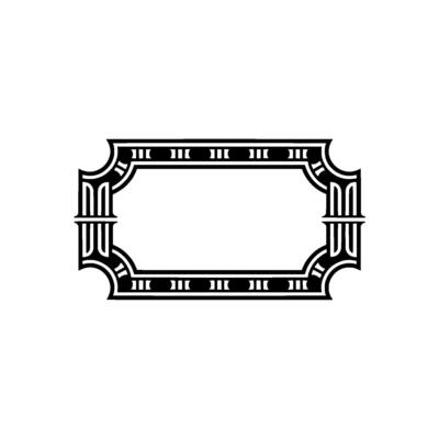 Art Deco Frame, Geometric Ornamentation, Vintage Elegance, Ornament