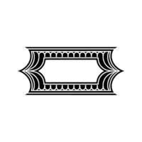 Art Deco Frame, Geometric Ornament, Elegant Border, Vintage - Pattern vector