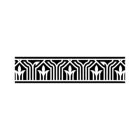 Art Deco Border, Geometric Ornament, Elegant, Pattern vector