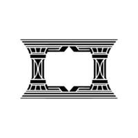 Geometric Archway, Art Deco, Minimalist Composition vector