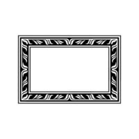 Elegant Black White Frame, Minimalist vector