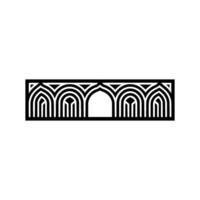 Geometric Archway, Minimalist, Modern Ornamentation vector