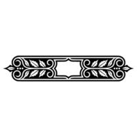 Elegant Vintage Border Ornament, Decorative Element vector