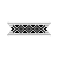 Geometric Tribal Border, Art Deco Inspired, Pattern vector