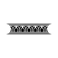 Art Deco Arch Motif, Elegant Border, Ornamentation vector