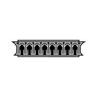 Geometric Archway, Minimalist, Architectural Motif, Arch vector