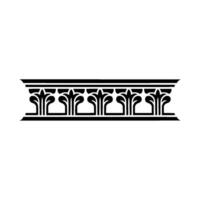 Art Deco Column Border, Elegant, Vintage Style vector