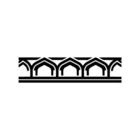 Architectural Arch Silhouette, Minimalist vector
