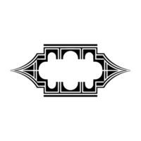 Art Deco Geometric Frame, Elegant Element - Ornament vector