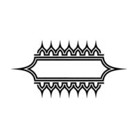 Geometric Tribal Border, Elegant Element vector