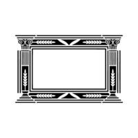 Art Deco Frame, Elegant Ornamentation, Vintage - Geometric vector