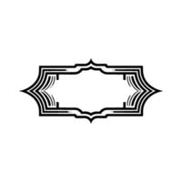 Geometric Deco Frame, Subtle Gradient, Minimalist vector