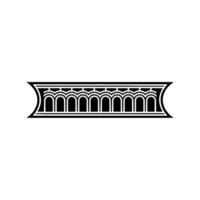 Art Deco Column Border, Elegant Element vector