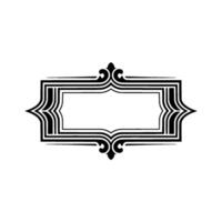 Art Deco Frame, Elegant Border, Vintage, Decorative Element, Ornament vector