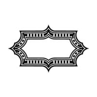 Art Deco Ornament Border, Elegant Element, Geometric vector