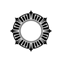 Geometric Radial Ornament, Minimalist vector