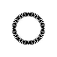 Geometric Circle Frame, Minimalist, Elegant Border vector