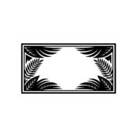 Tropical Frame, Elegant Botanical vector
