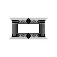 Geometric Frame, Classical, Minimalist, Decorative Element vector