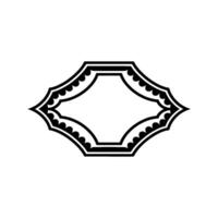Geometric Ornament, Minimalist Frame, Elegant Border vector