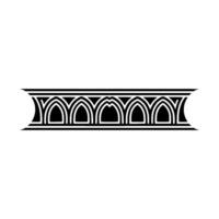 Art Deco Archway Border, Geometric Ornamentation - Ornament vector