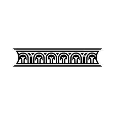 Art Deco Scroll Border, Elegant Element