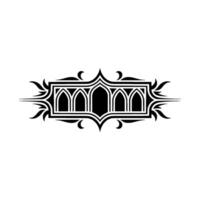 Gothic Arch Ornament, Vintage Element vector