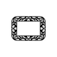 Elegant Botanical Frame, Minimalist vector