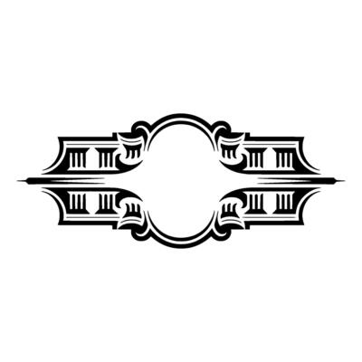Art Deco Frame, Elegant Ornament, Vintage, Decorative Border, Symmetry