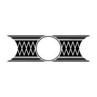 Geometric Deco Emblem, Circular Focal Point vector