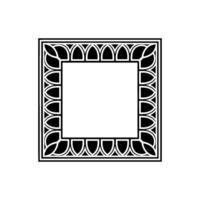 Geometric Deco Frame, Elegant Border, Minimalist, Pattern vector