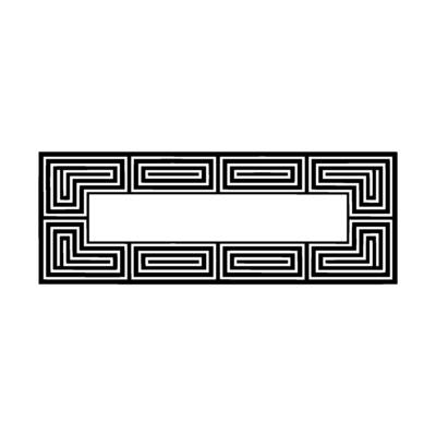 Geometric Deco Frame, Minimalist, Elegant Border, Composition