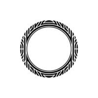 Geometric Tribal Ring, Minimalist, Circular Motif vector