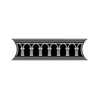 Classical Arch Motif, Elegant Border vector