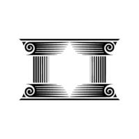 Classical Column Motif, Minimalist vector