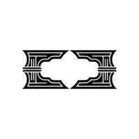 Geometric Deco Frame, Minimalist - Illustration vector