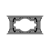 Geometric Archway, Minimalist, Classic Elegance vector