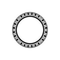 Geometric Circle Frame, Minimalist, Circular Motif - Pattern vector