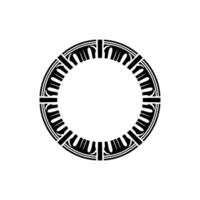 Geometric Circle Frame, Art Deco Inspired, Minimalist - Art deco vector