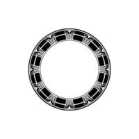 Elegant Circular Ornament, Classical, Minimalist Backdrop vector