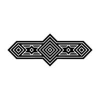 Geometric Deco Border, Layered Lines, Minimalist vector